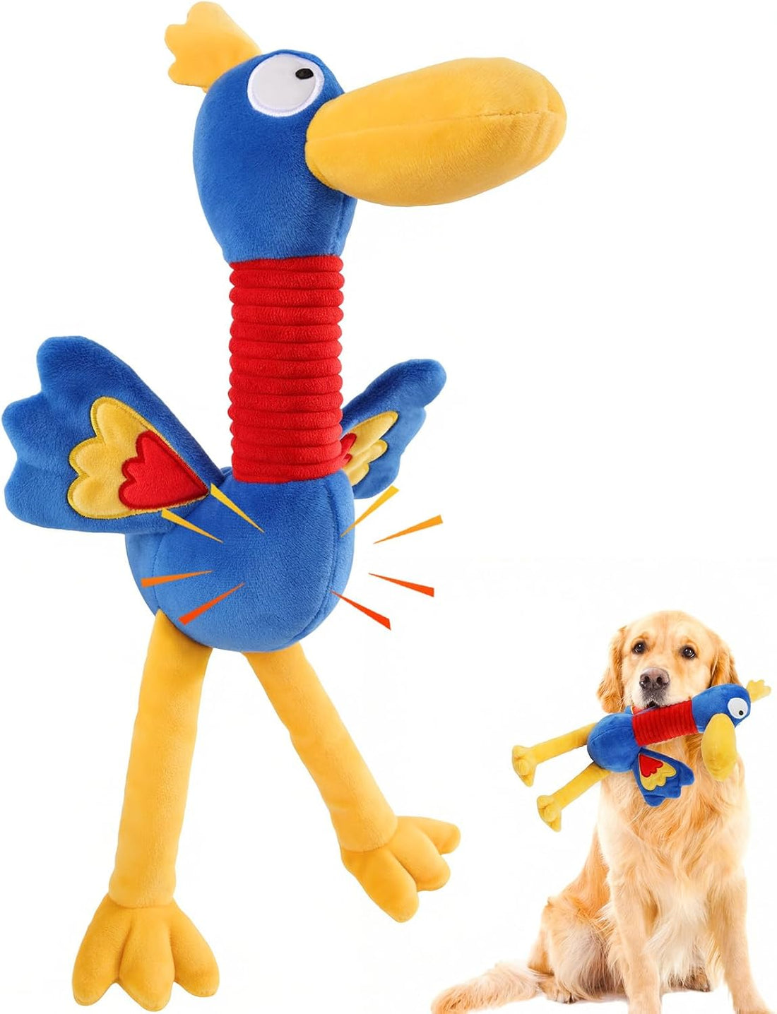 Letsmeet Dog Toys for Large Plush Dog Chew Toy with Squeaker