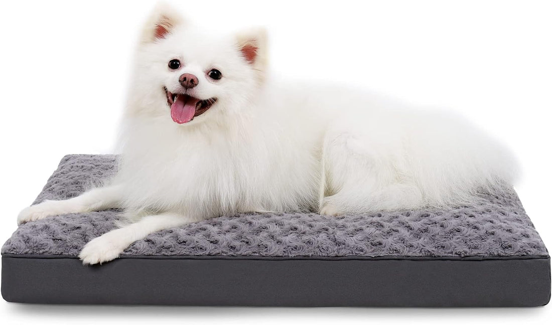 KSIIA Washable Dog Bed for Crate Waterproof for Medium Dogs,35x22