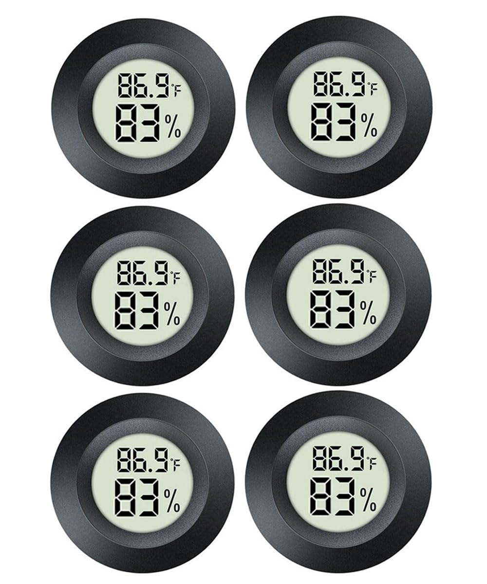 JEDEW 4 Pack Indoor Hygrometer Thermometer Digital Humidity Meter ℉/ ℃