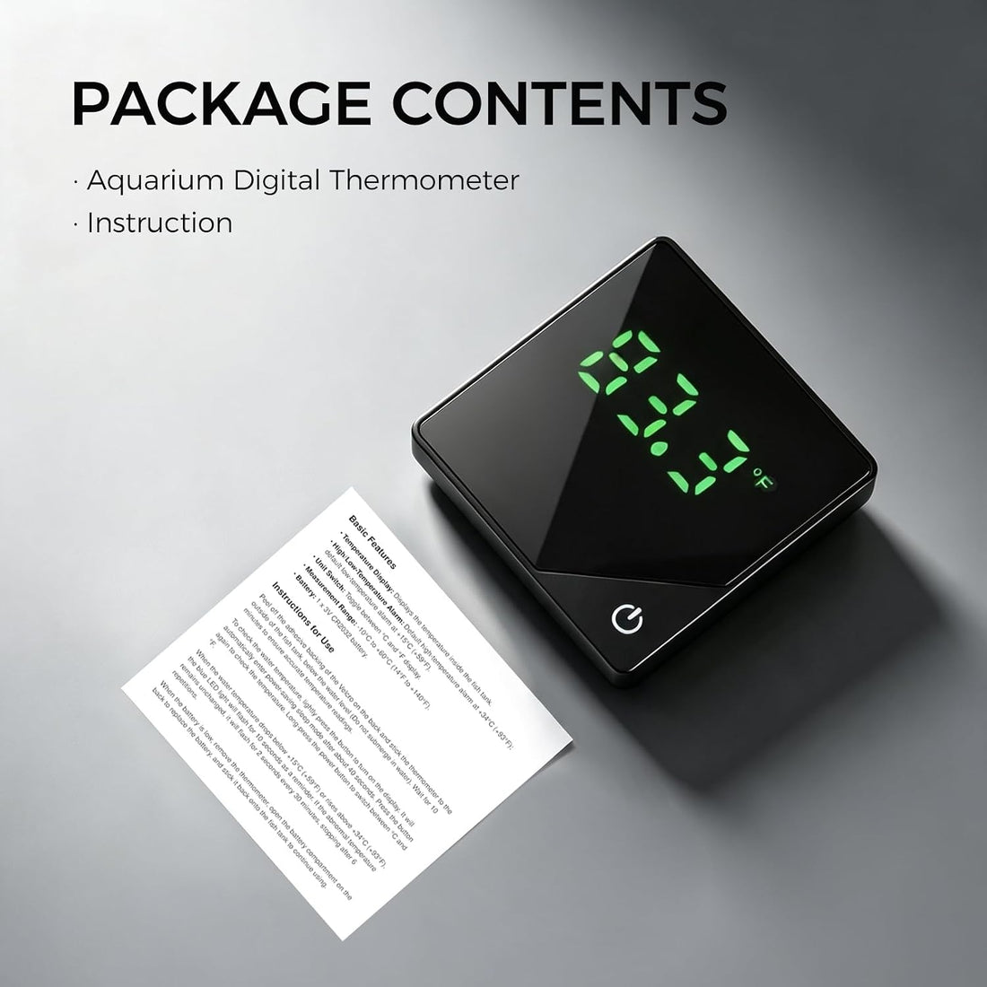 Fish Tank Thermometer, Digital Aquarium Thermometer