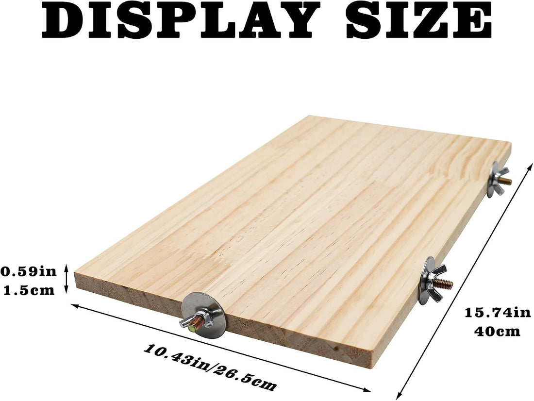 15.7×10.4 Inches Large Bird Perch Stand Platform
