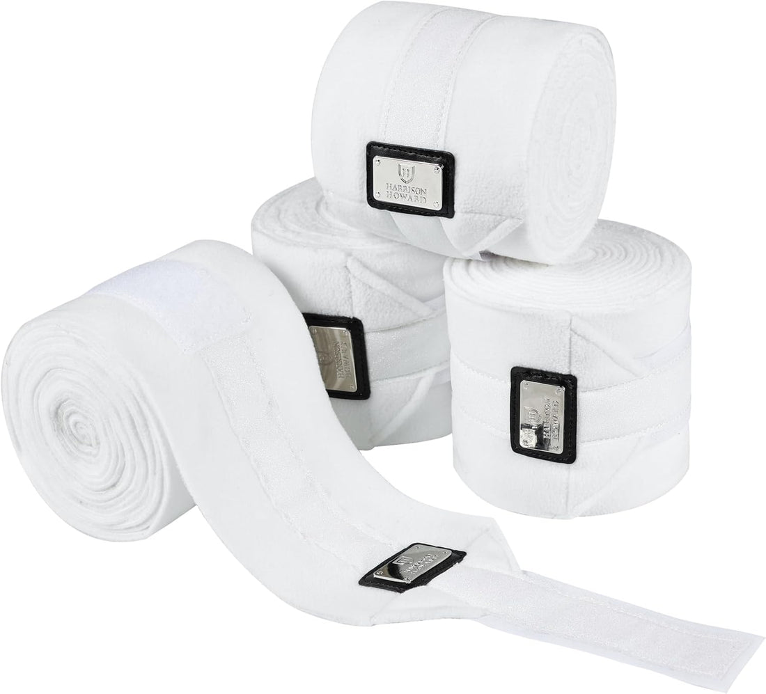 Harrison Howard 4-Pack Horse Polo Wraps, Leg Wraps for Horses