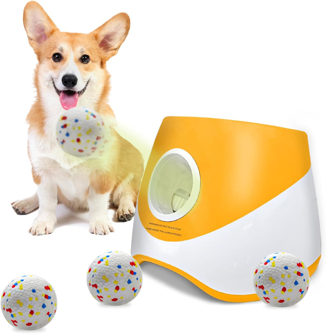SOCO Automatic Dog Ball Launcher, 3 Distances to 45 FT