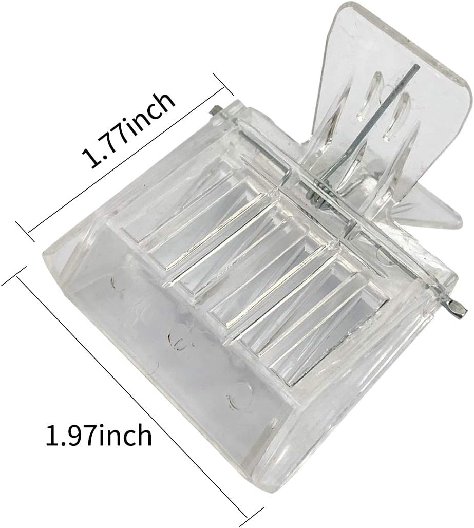APlayfulBee 15 Pcs Queen Bee Cage Catcher Clip Transparent Plastic