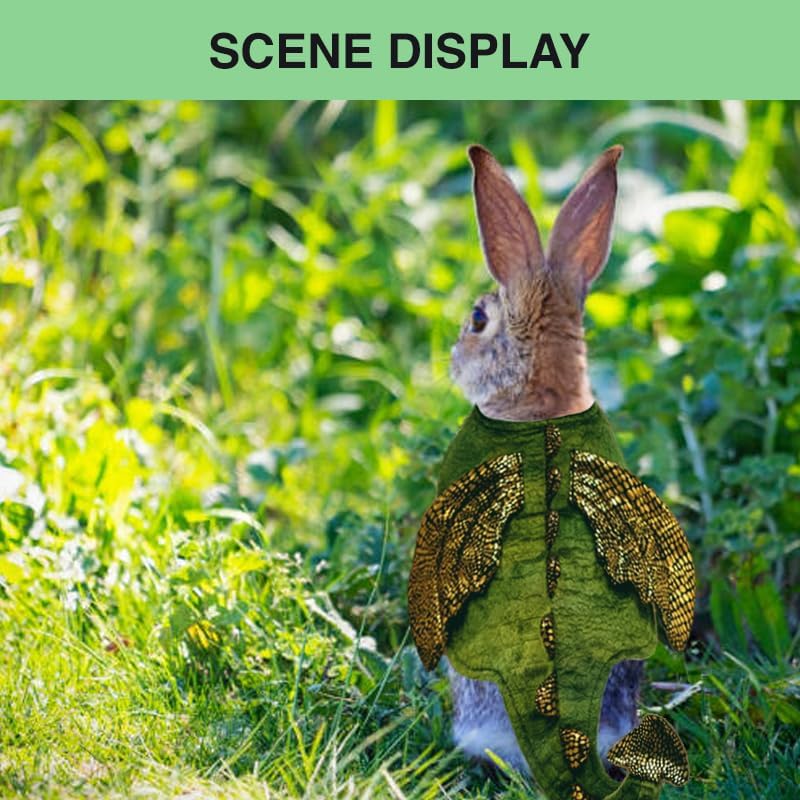 Rabbit Harness Leash Set, Halloween Rabbit Costume Adjustable Small