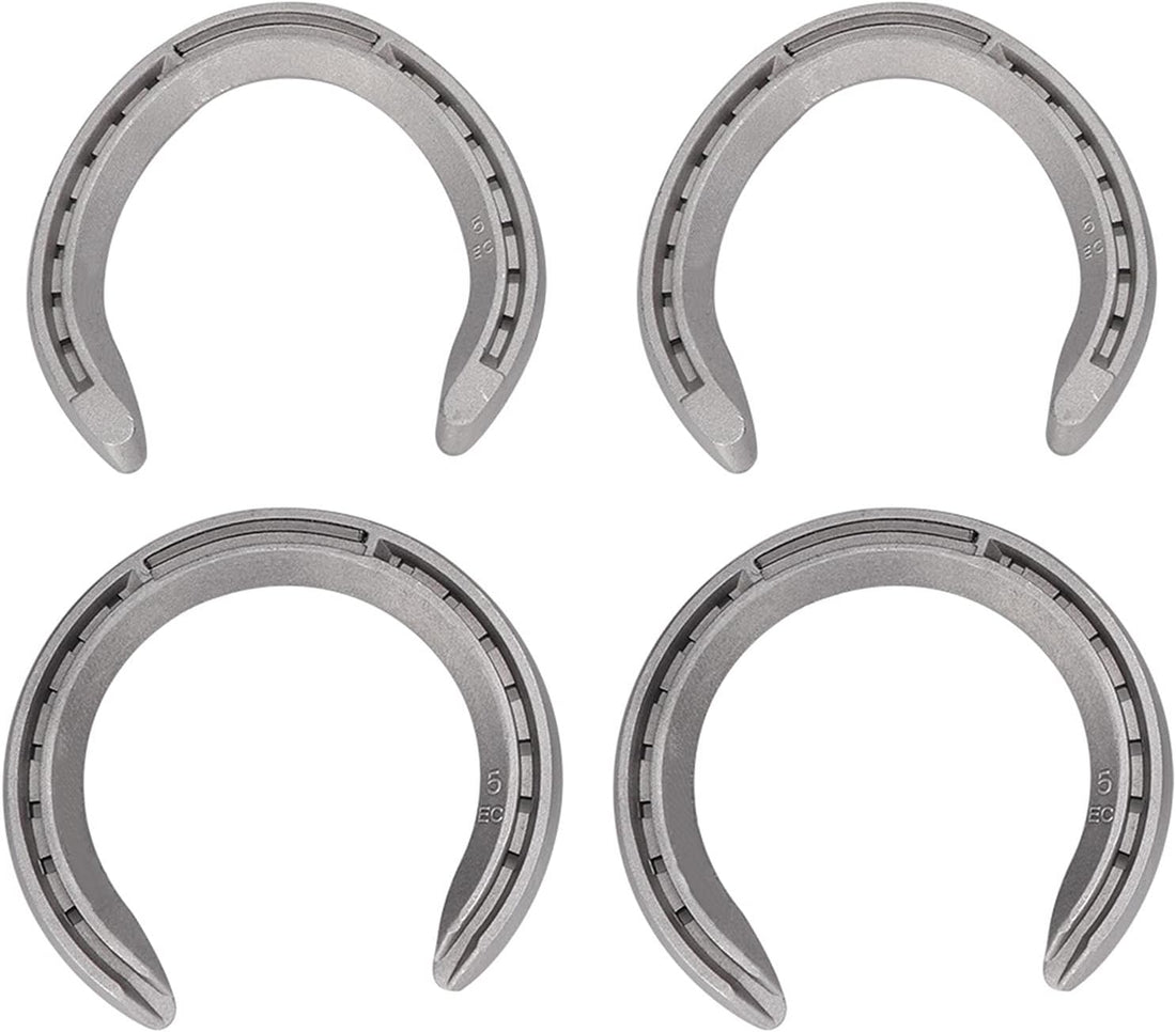 Pilipane Aluminum Alloy Horseshoes 4pcs Horse Riding Tool Kit