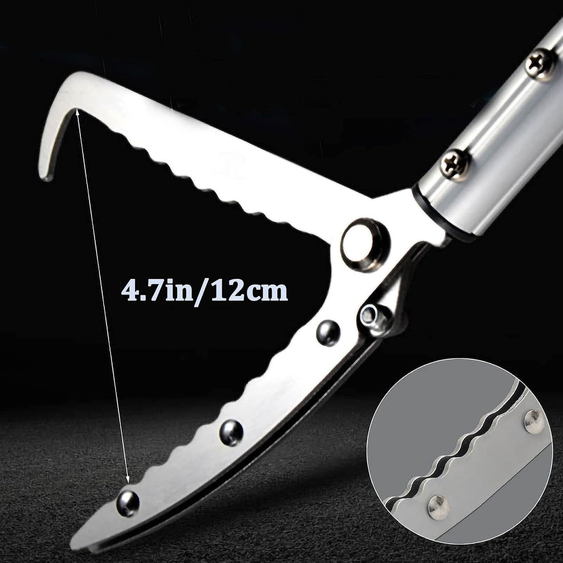 55''-87'' Telescopic Snake Grabber Tongs Professional Handling Tools