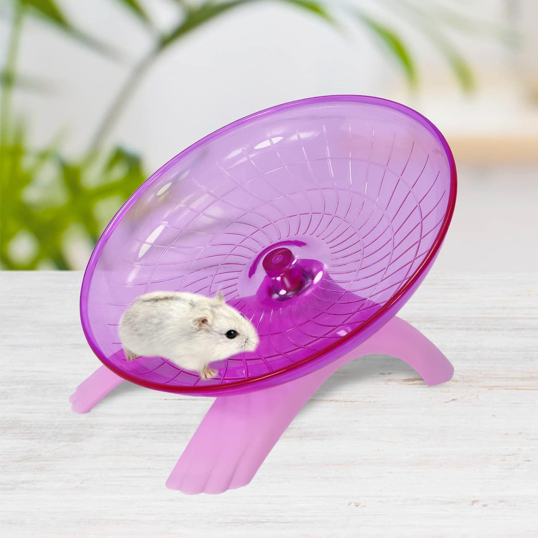 Hamster Flying Saucer Silent Running Exercise Wheel for Gerbil Rat