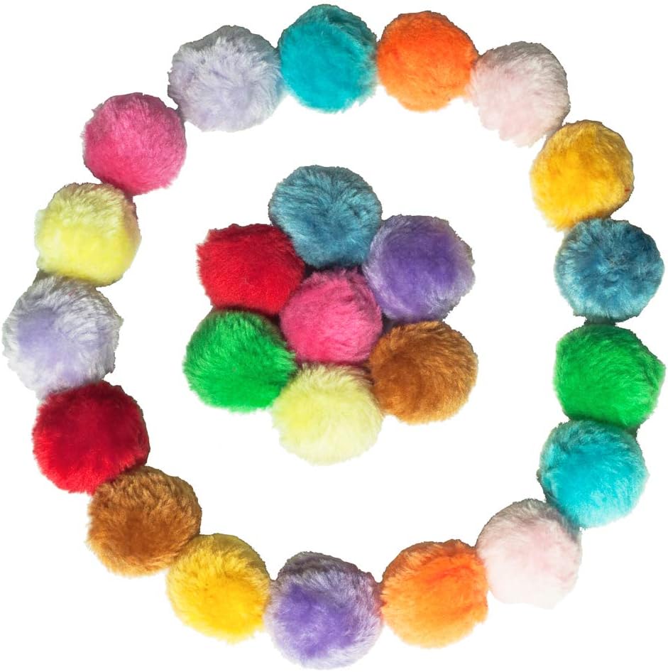 Fashion's Talk Cat Toys Furry Rattle Ball for Kitty 12 Pack
