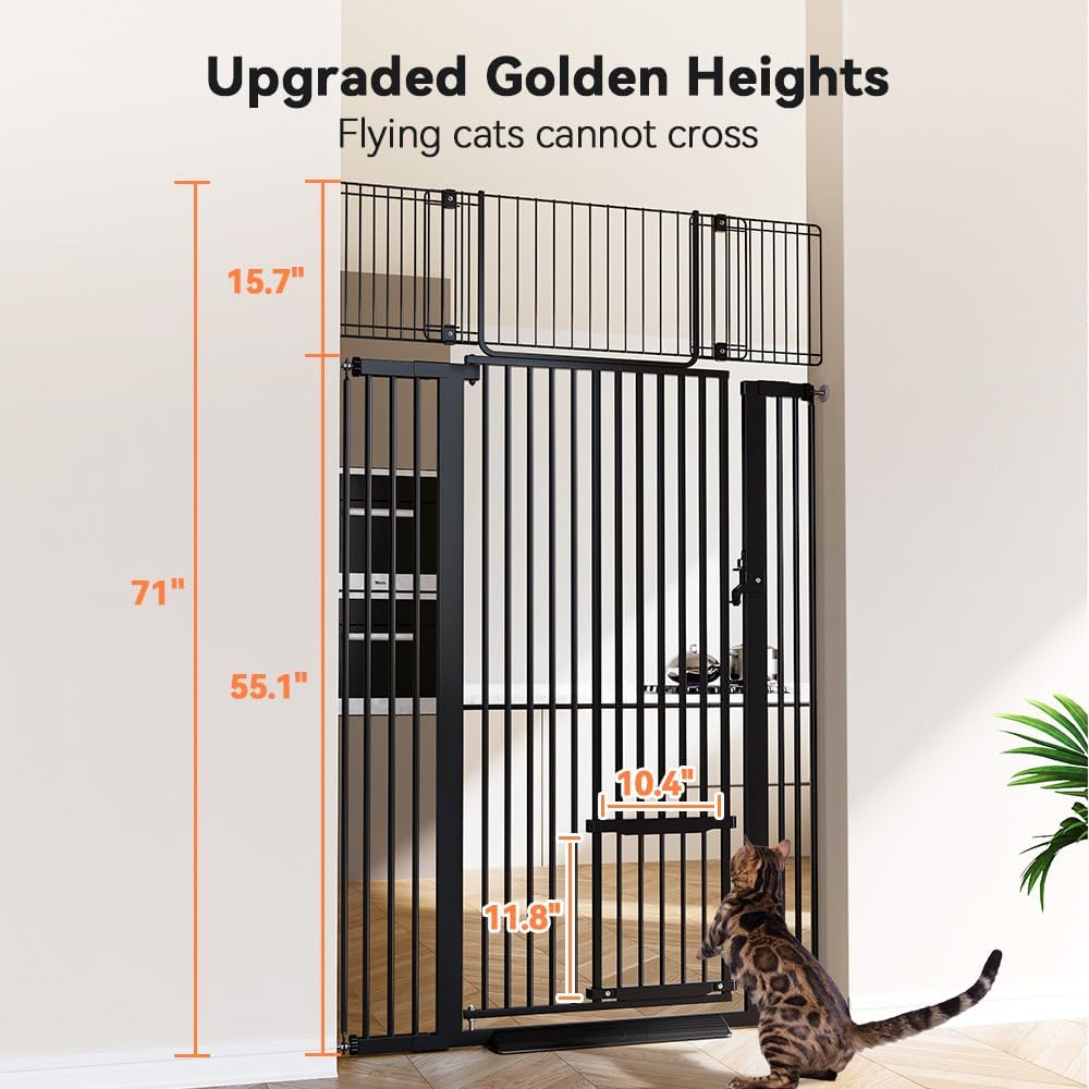 COMOMY 71" Extra Tall Pet Gate