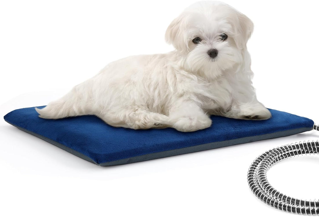 Pecute Pet Heating Pad for Cat Dog, Outdoor & Indoor Reversible Use