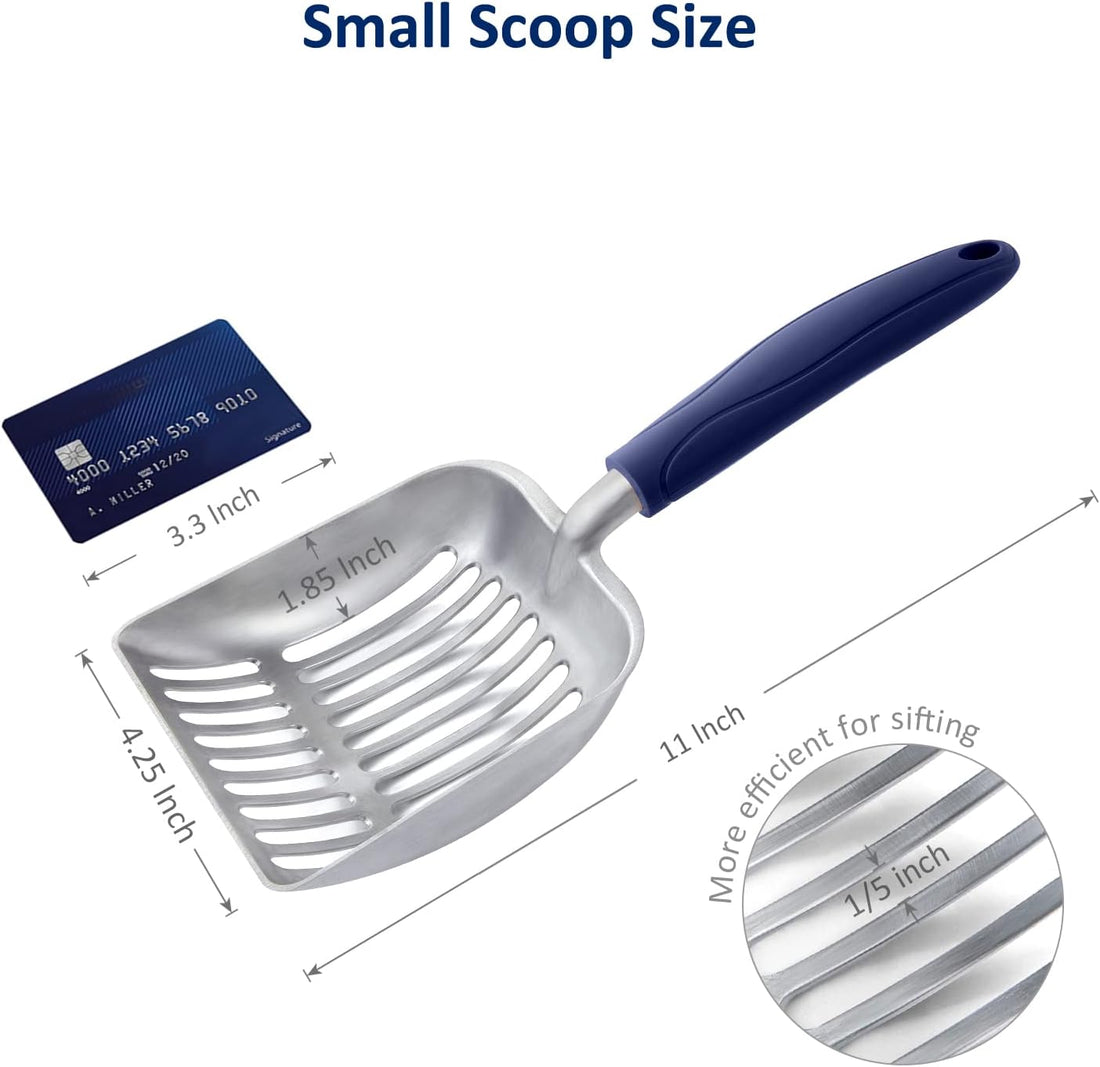 WePet Cat Litter Scoop, Aluminum Alloy Sifter, Kitty Metal Scooper