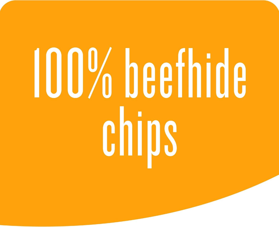 Good 'n' Fun Beef Hide Chips Long-Lasting Dog Treat, 1 lb