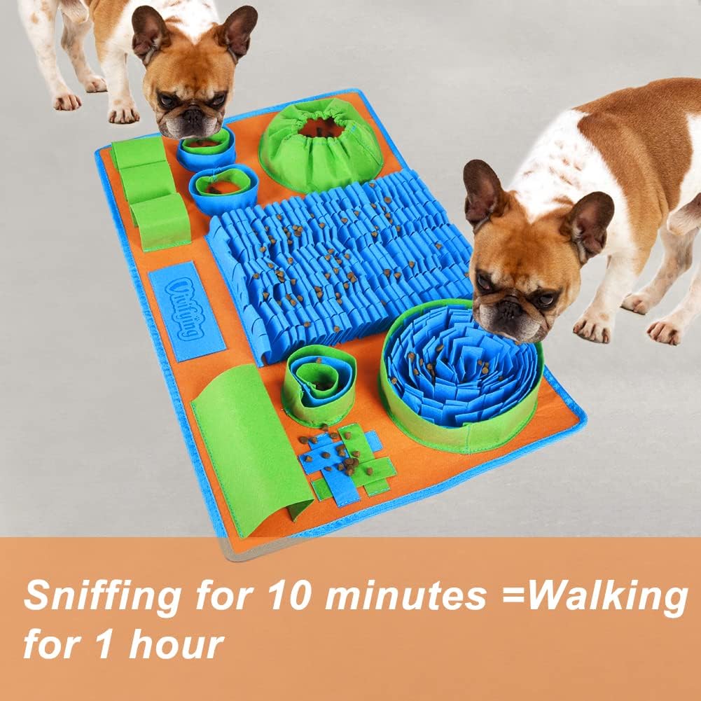 Vivifying Snuffle Mat for Dogs, Interactive Dog Puzzle Toy for Boredom