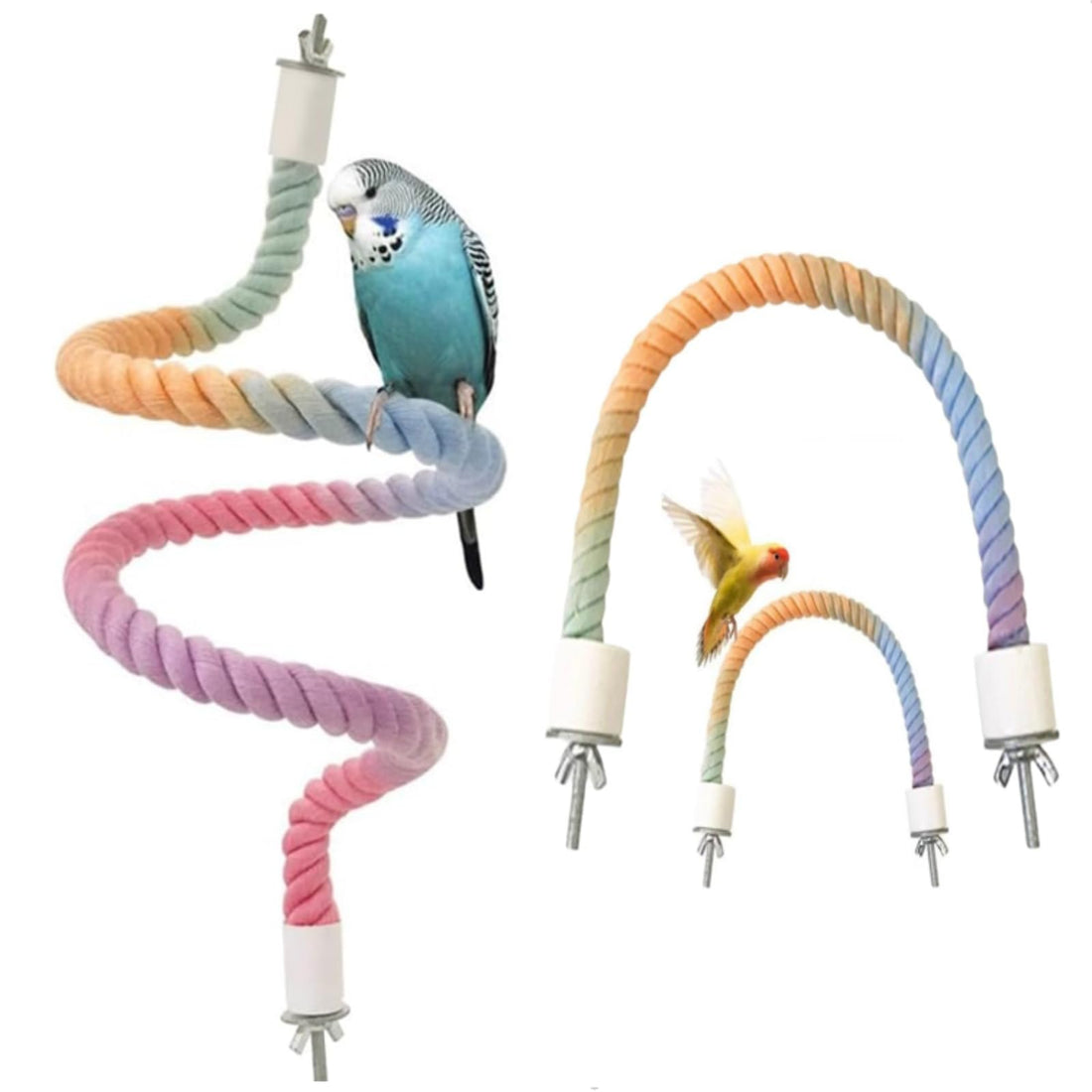3 PCS of Bird perches Gradient Ropes