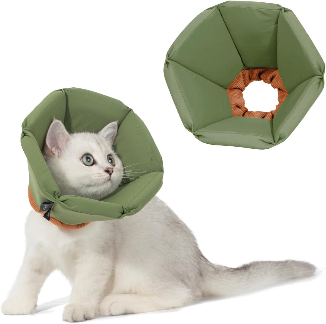 Cat Cone Collar Soft - Adjustable Recovery Collar for Cats & Small