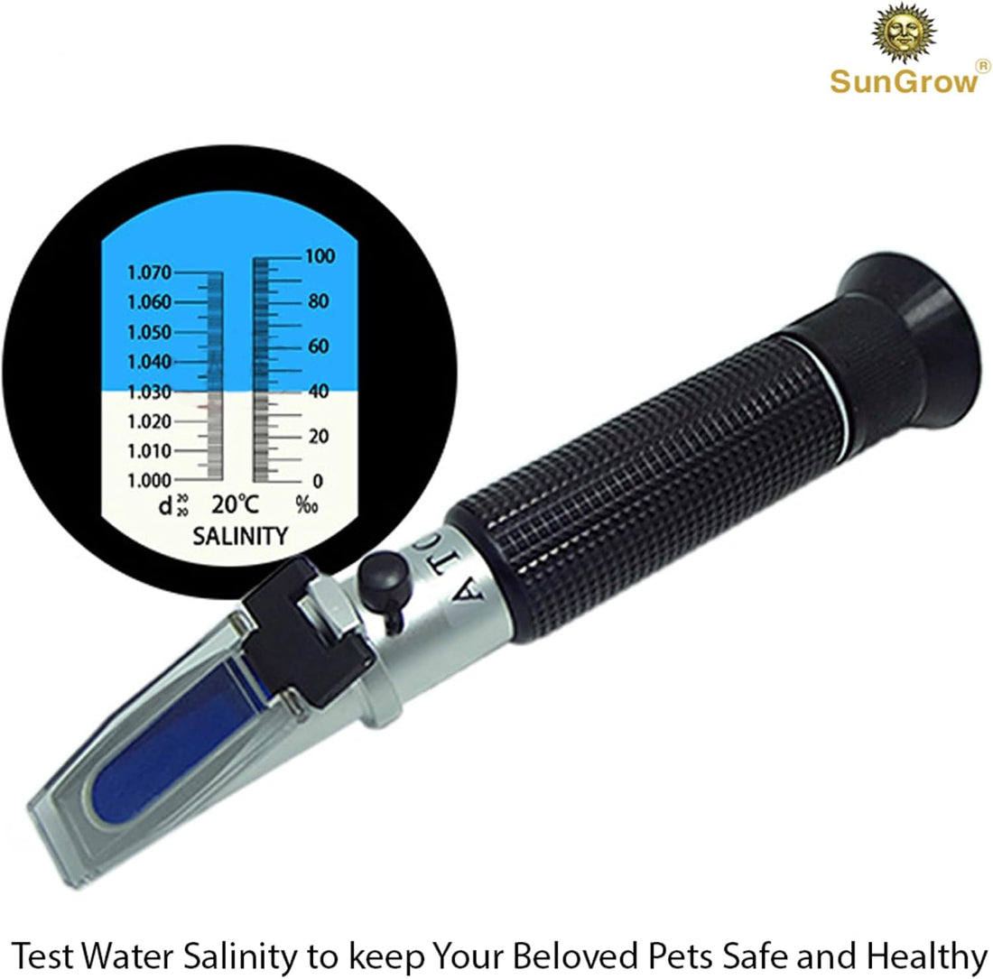 SunGrow Measure Salinity of Water with Aquarium Refractometer