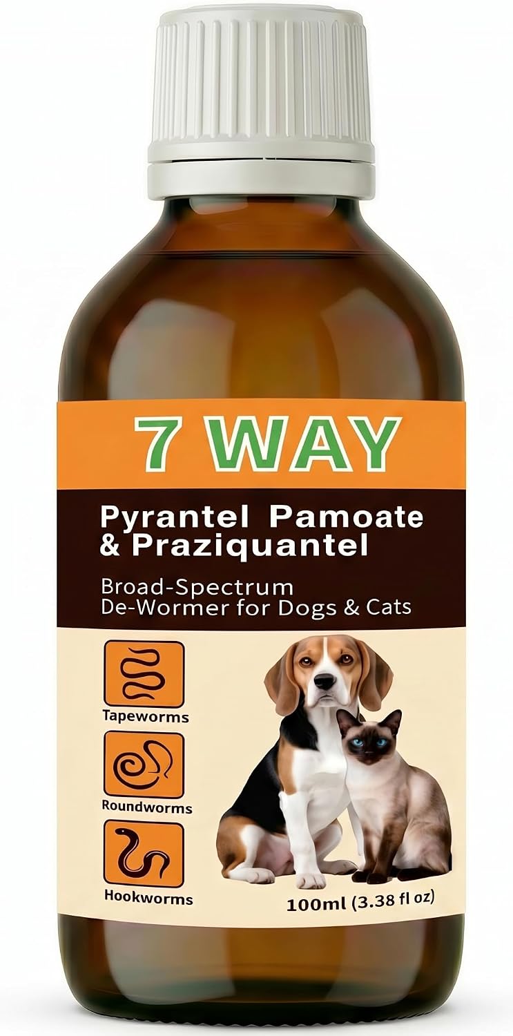 7-Way Dewormer Liquid for Dogs & Cats