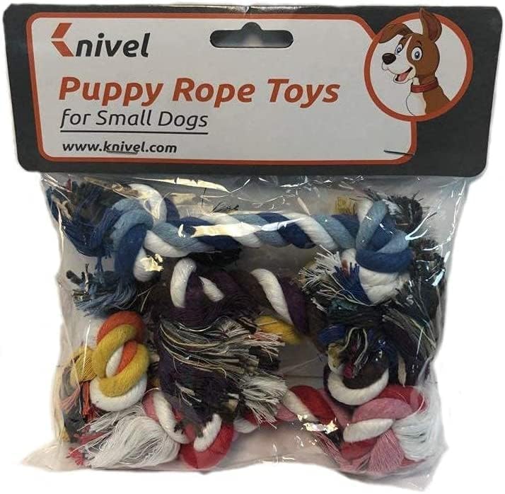 Knivel Puppy Rope Toys for Small Dogs - Puppy Teething Toys
