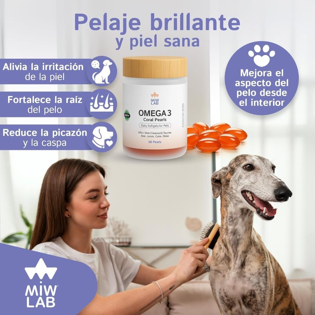 Omega 3 Fish Oil for Dogs and Cats EPA + DHA + Taurine + Vitamin E