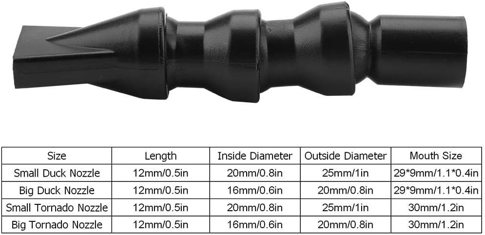 Fish Tank Nozzle, Flexible 360° Plastic Duck Flat Nozzle Rotating
