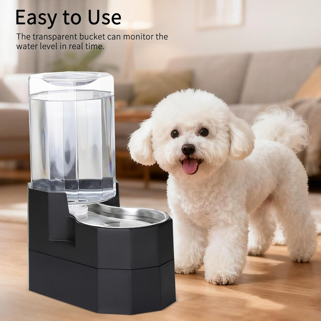 Sfozstra 7L Raised Dog Water Dispenser: Comfortable Drinking