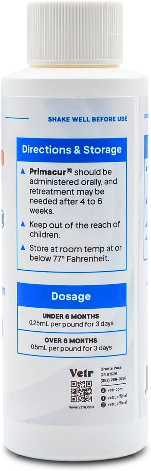 vetr Primacur Broad-Spectrum Oral Suspension Support Formula 10% Oral