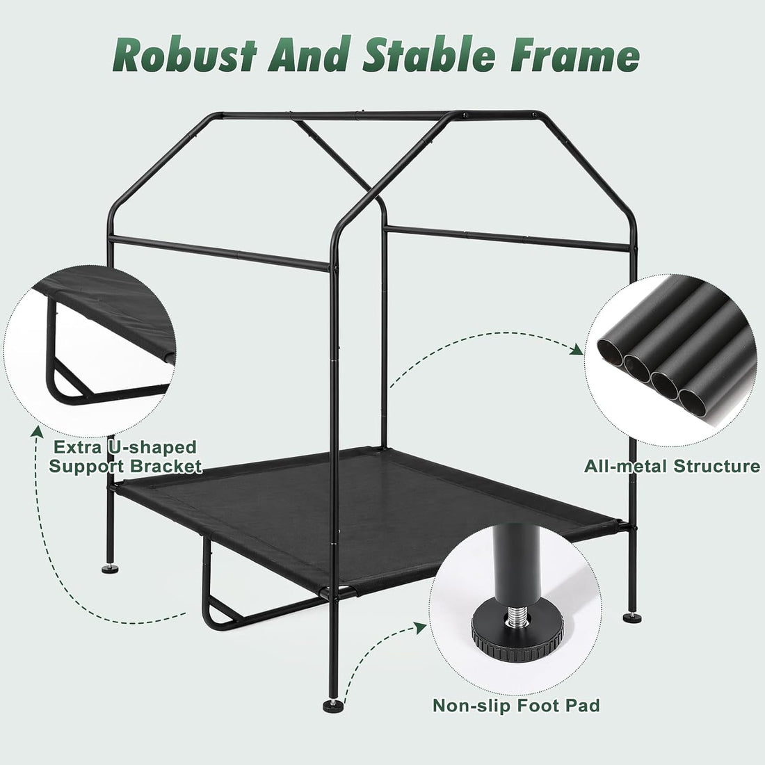 Pawaboo 47" XL Dog House Outdoor Weatherproof