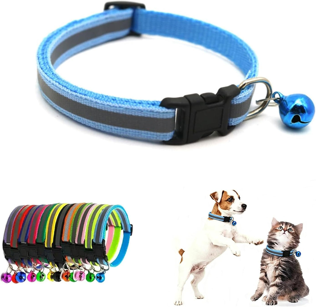 XXS XS Kitten Collar with Bell,Puppy Collar with Quick Release Buckle
