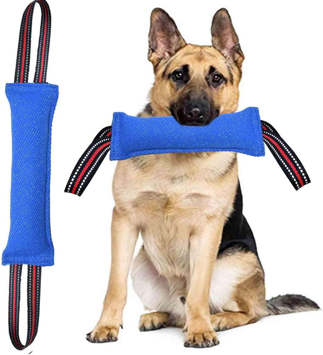 Clysoru Tug Toy for Dogs Tug of War Dog Toy with 2 Strong Red Band