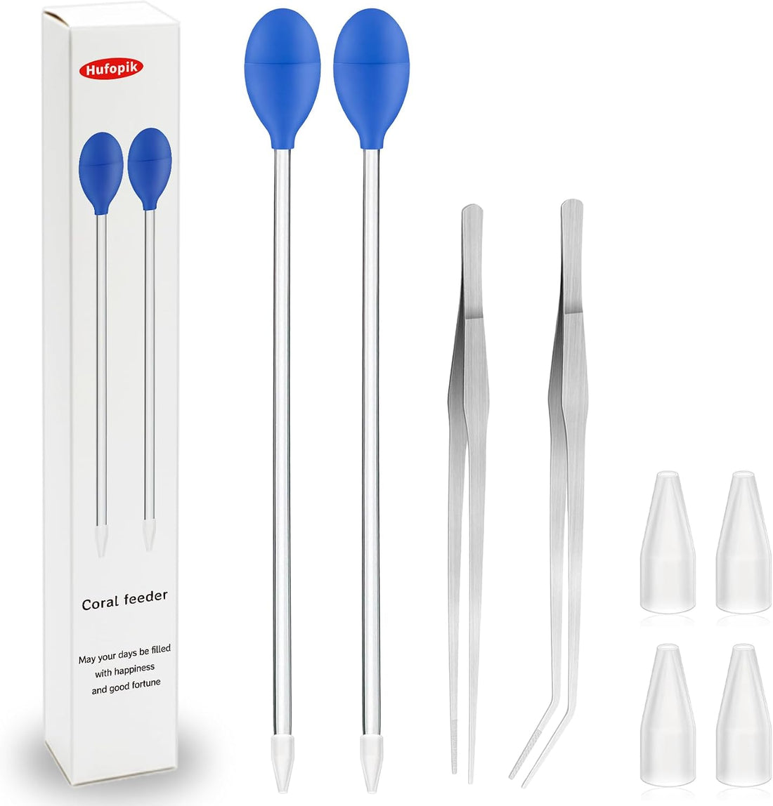 18.5 in Long Pipette for Fish Tank Coral Food Feeder Long Syringe