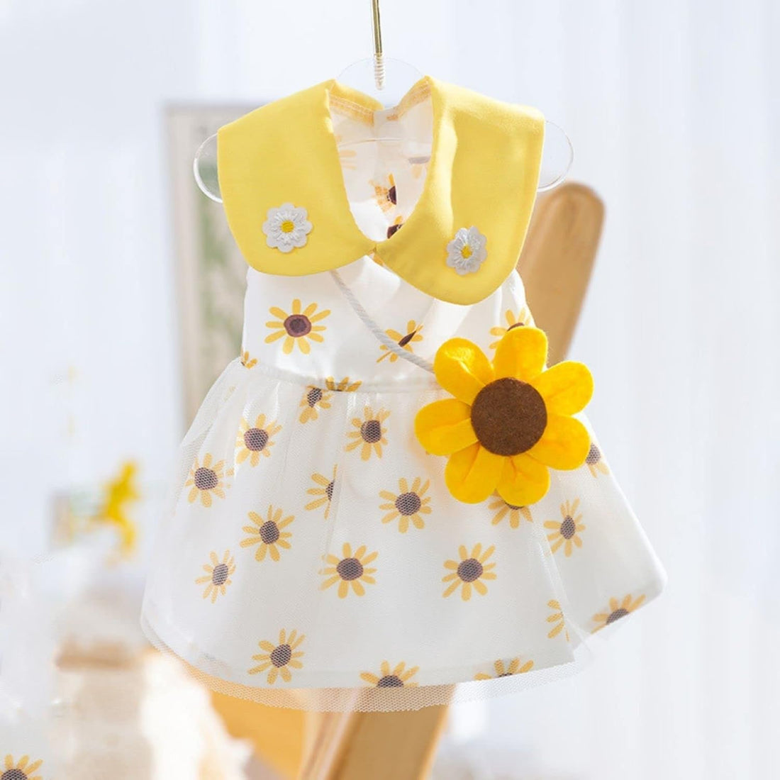 Dog Dress Soft Breathable Puppy Dresses Elegant Princess Lace Floral