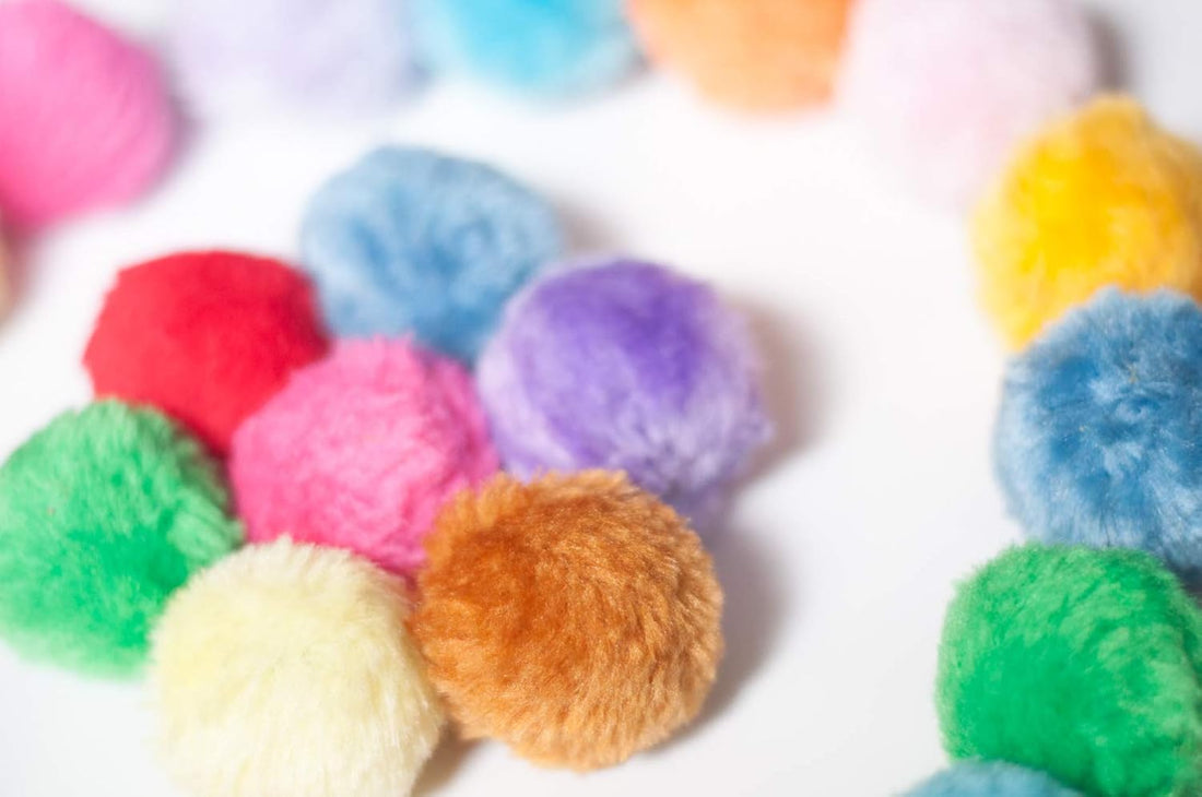 Fashion's Talk Cat Toys Furry Rattle Ball for Kitty 12 Pack