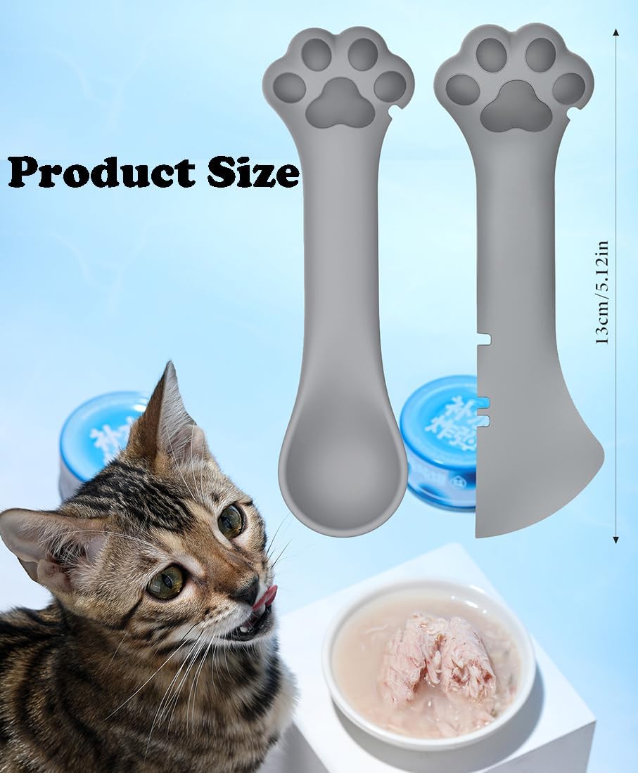 Joyinjojo 2 Pack Dog Cat Food Spoon Spatula