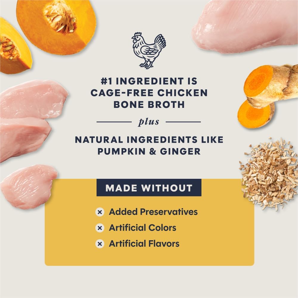 Instinct Bone Broth, Cat Meal Topper, Human Grade, Cage-Free Chicken