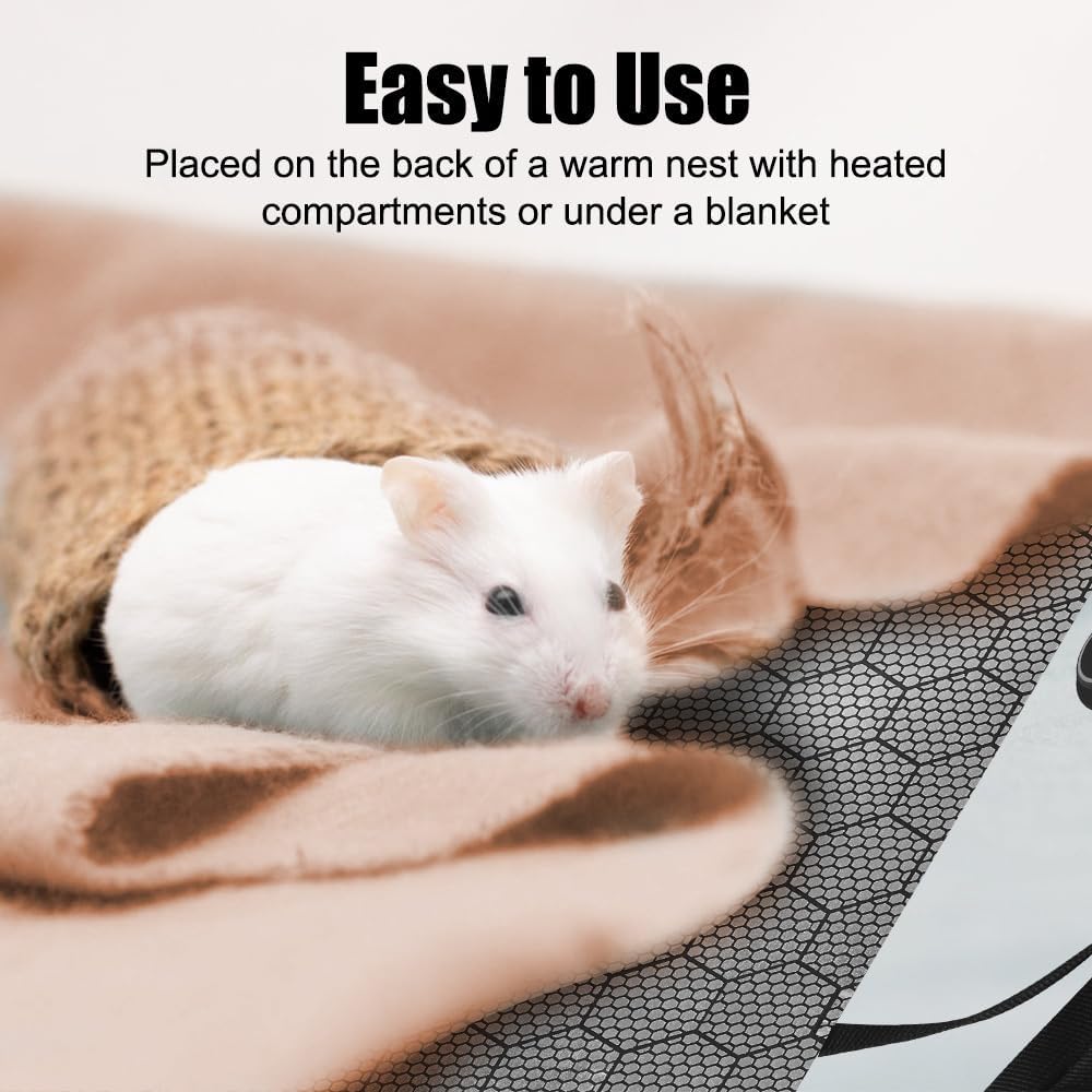 MiOYOOW Reptile Heating Pad, USB Under Tank Heating Mat DC 5V 2A