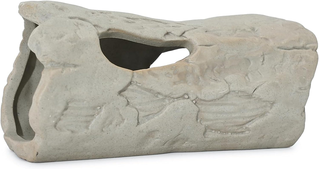 ALEGI Aquarium Rock Smooth Cave Decor for Shrimp Cichlid Hiding