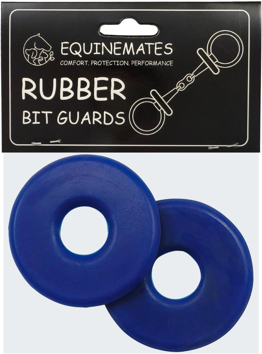 EquineMates Rubber Bit Guards Pair for Horse Bits 6 Colors