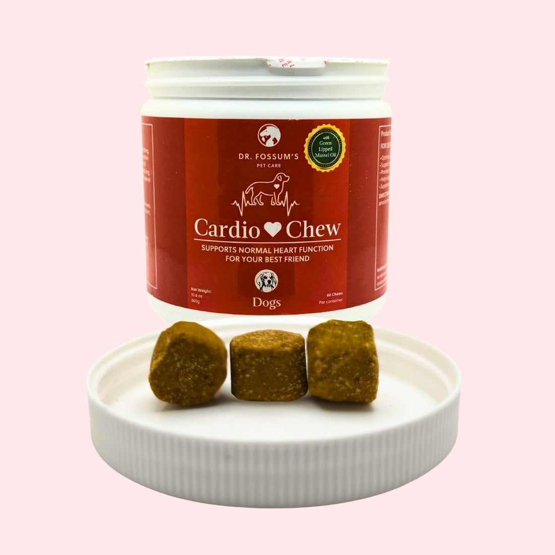 CardioChew Heart Supplement for Dogs – Vet Formulated with Taurine