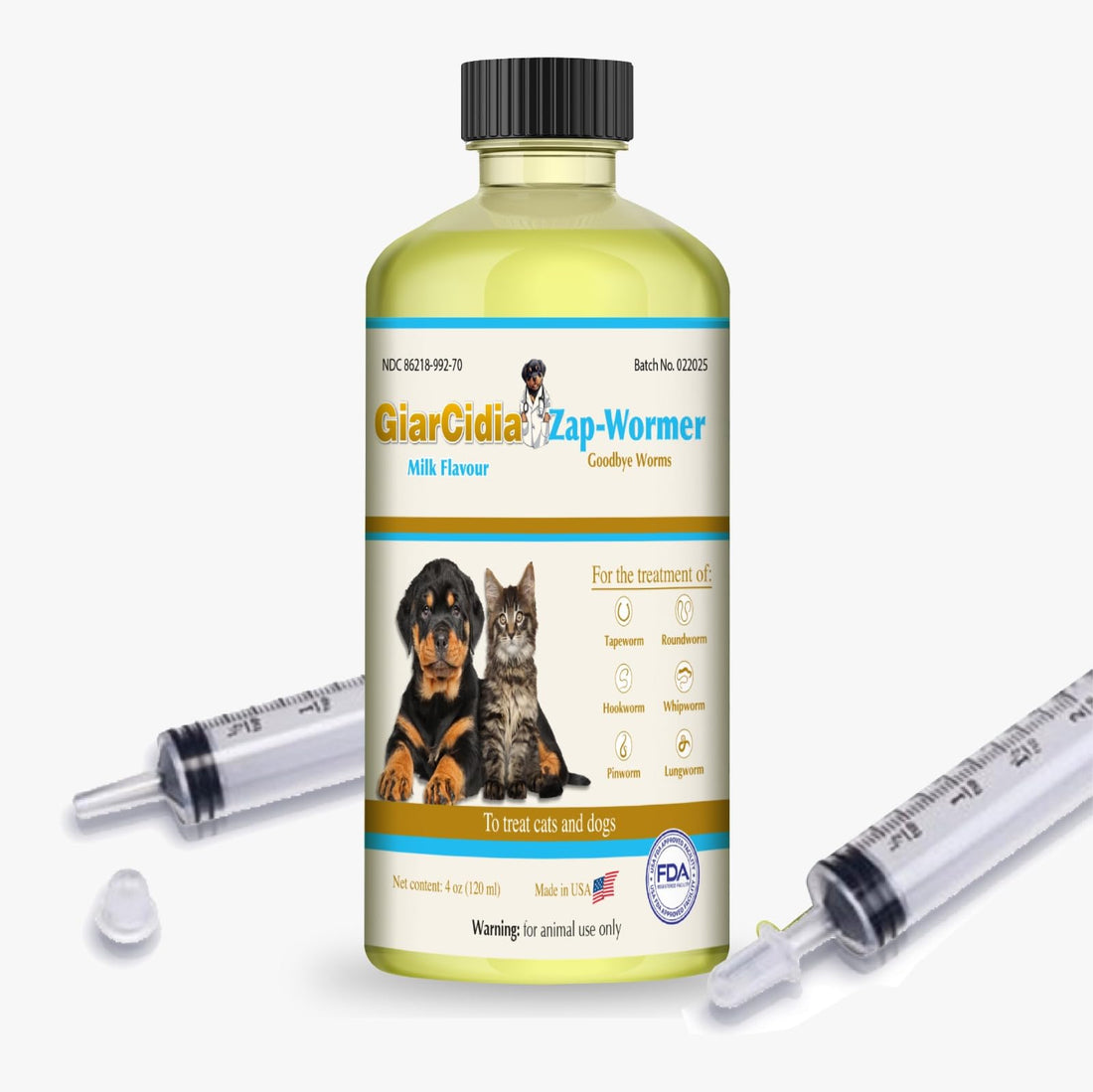 No More Worms in Cats and Dogs- Dewormer for Cats and Dewormer