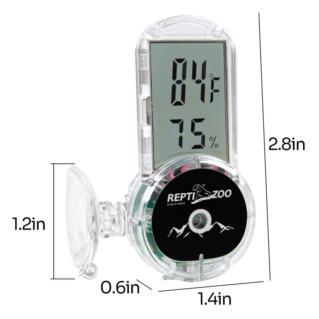 REPTI ZOO Upgraded Reptile Terrarium Thermometer Hygrometer,Digital