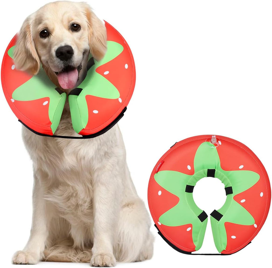 MIDOG Inflatable Dog Cone After Surgery, Donut Collar for X-Large Dogs
