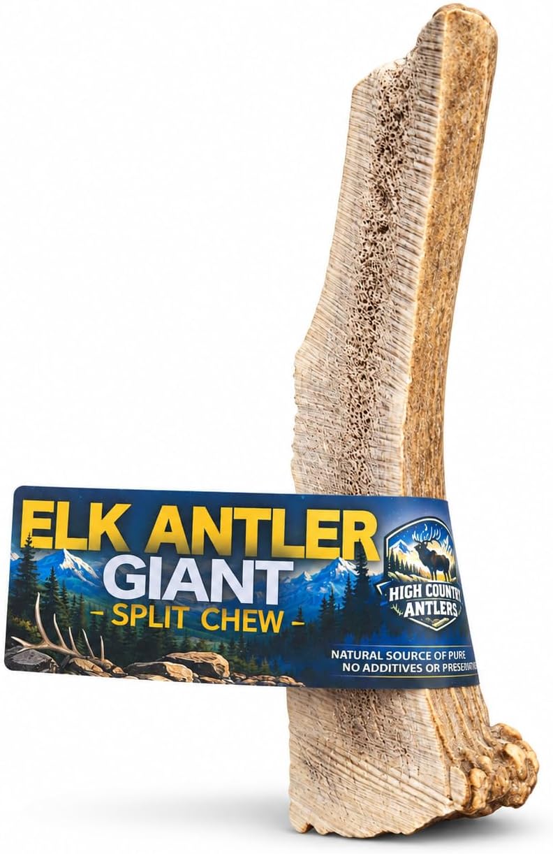 Elk Antlers for Dogs - Medium Split, Naturally Irresistible Dog Chew