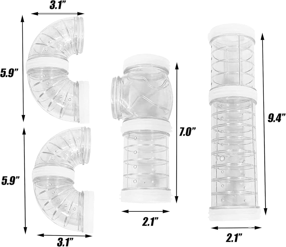 Hamster Tunnel Tubes DIY Toys Cage Accessories for Dwarf Gerbils