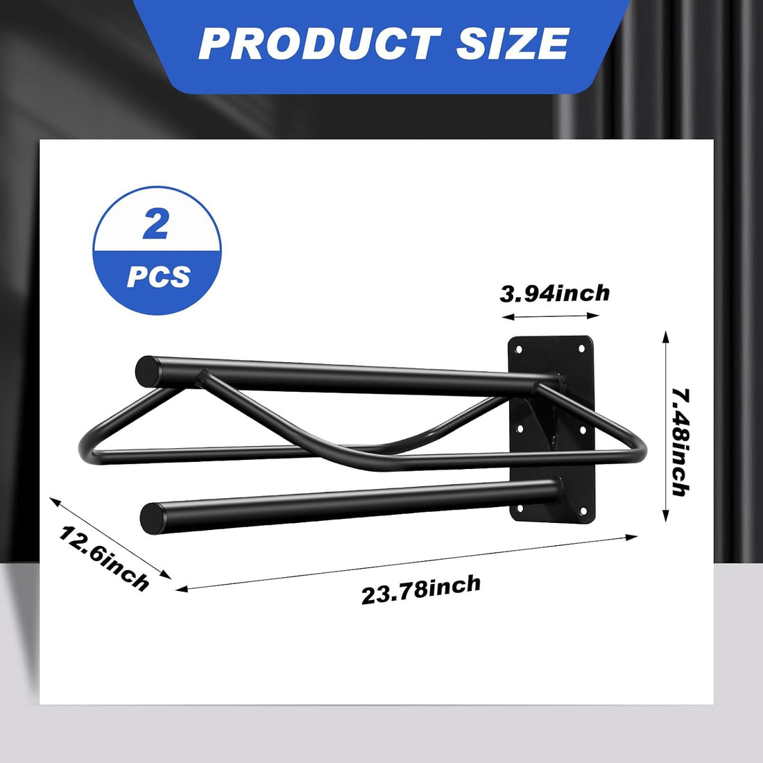 Paterr 2 Pcs Saddle Rack Wall Mount Heavy Duty Saddle Stand Pad Rack
