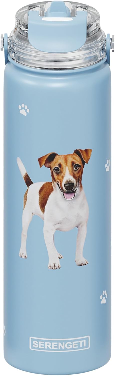SERENGETI 24 Oz Water Bottle Stainless Steel with Spill Proof Lid
