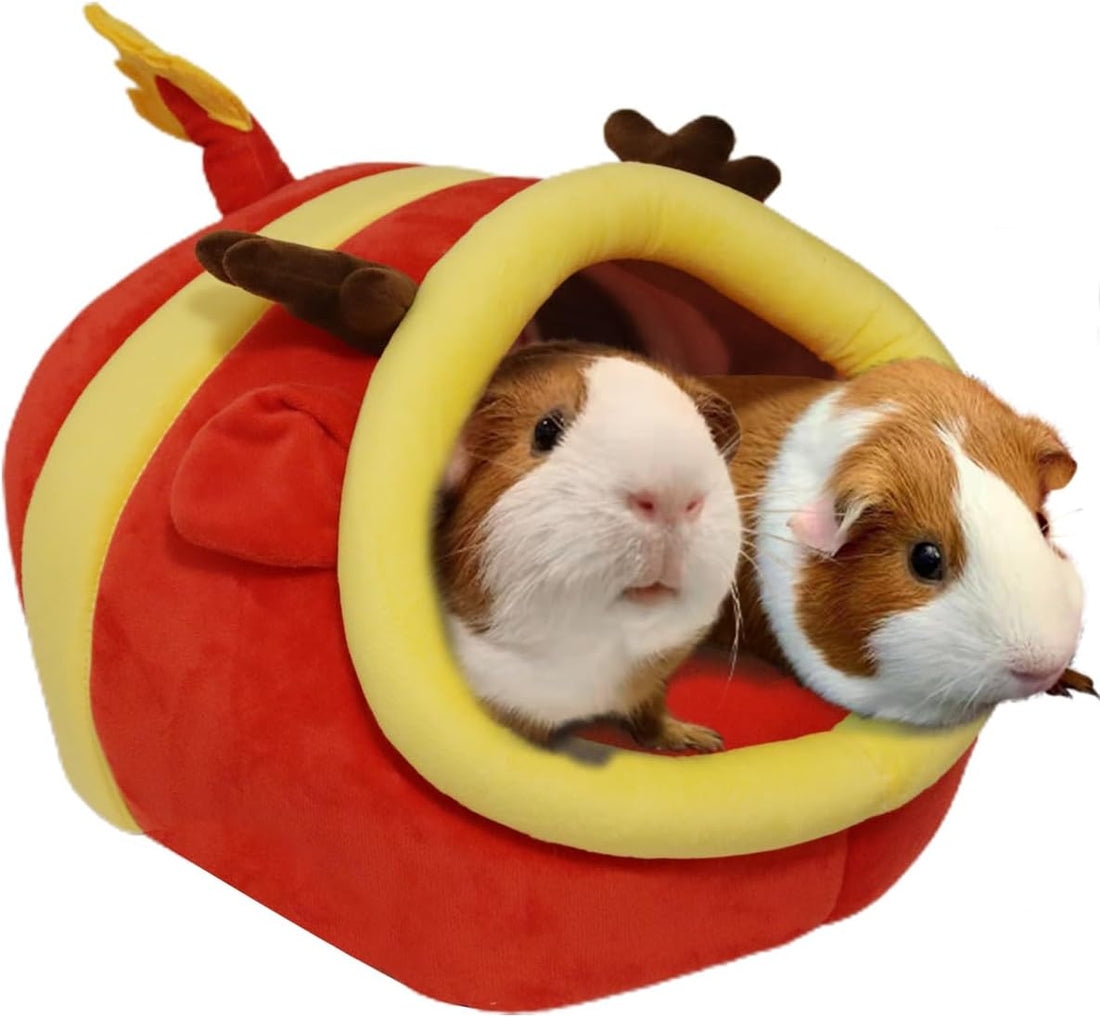 EAEDMY Guinea Pig Rat Bed Hideout for Rat Bearded Dragon Hedgehog