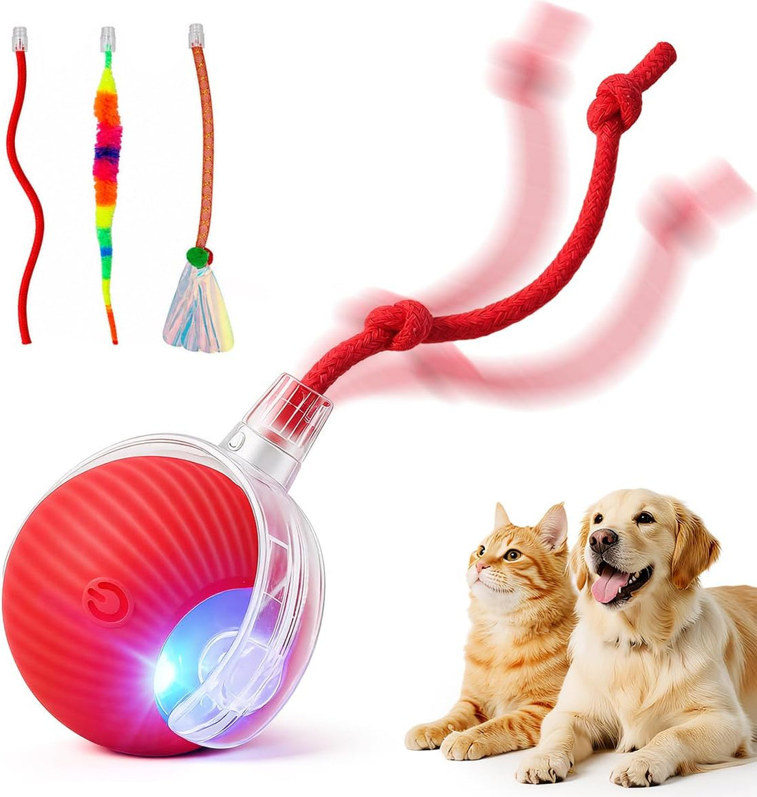 Interactive Automatic Rolling Electronic Stimulation Chase Ball Cat