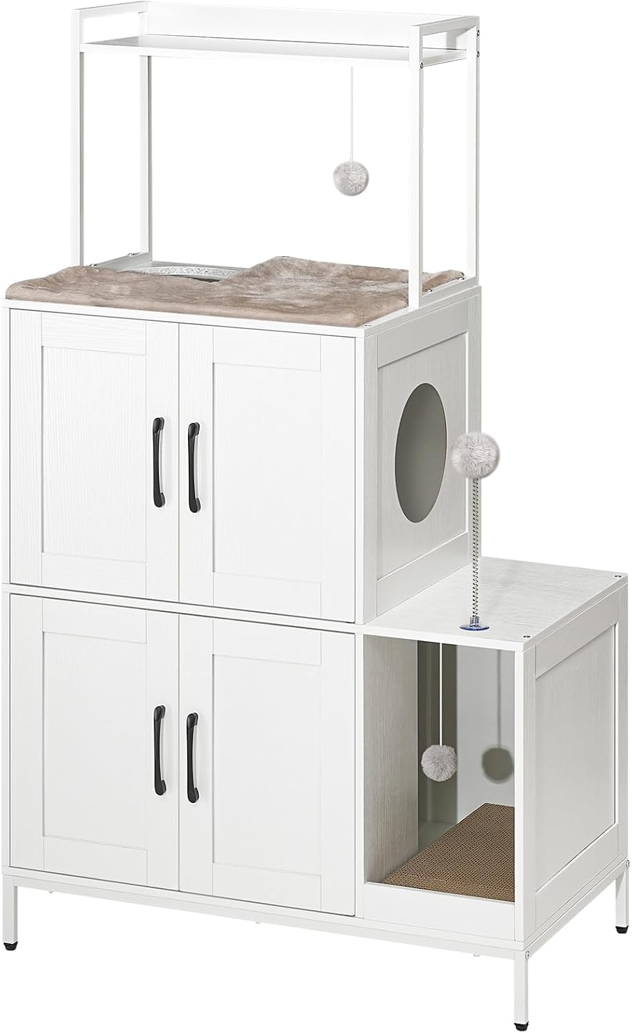 HOOBRO Litter Box Enclosure, Litter Box Furniture with Storage