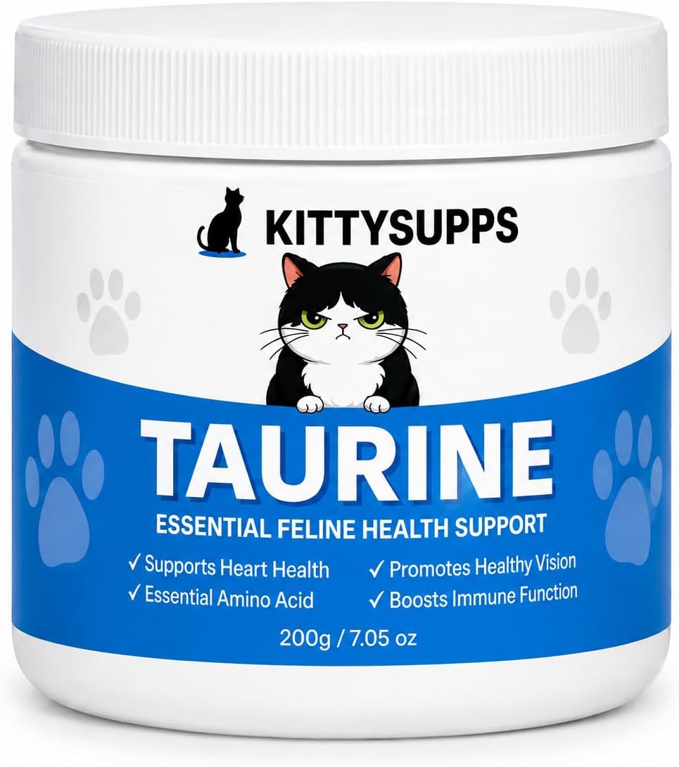 KITTYSUPPS Taurine for Cats, Taurine Supplement Powder